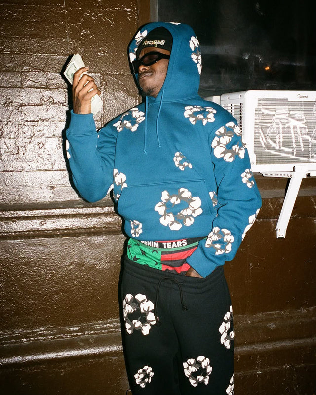 Denim Tears x CPFM Wreath Hoodie - "Navy"