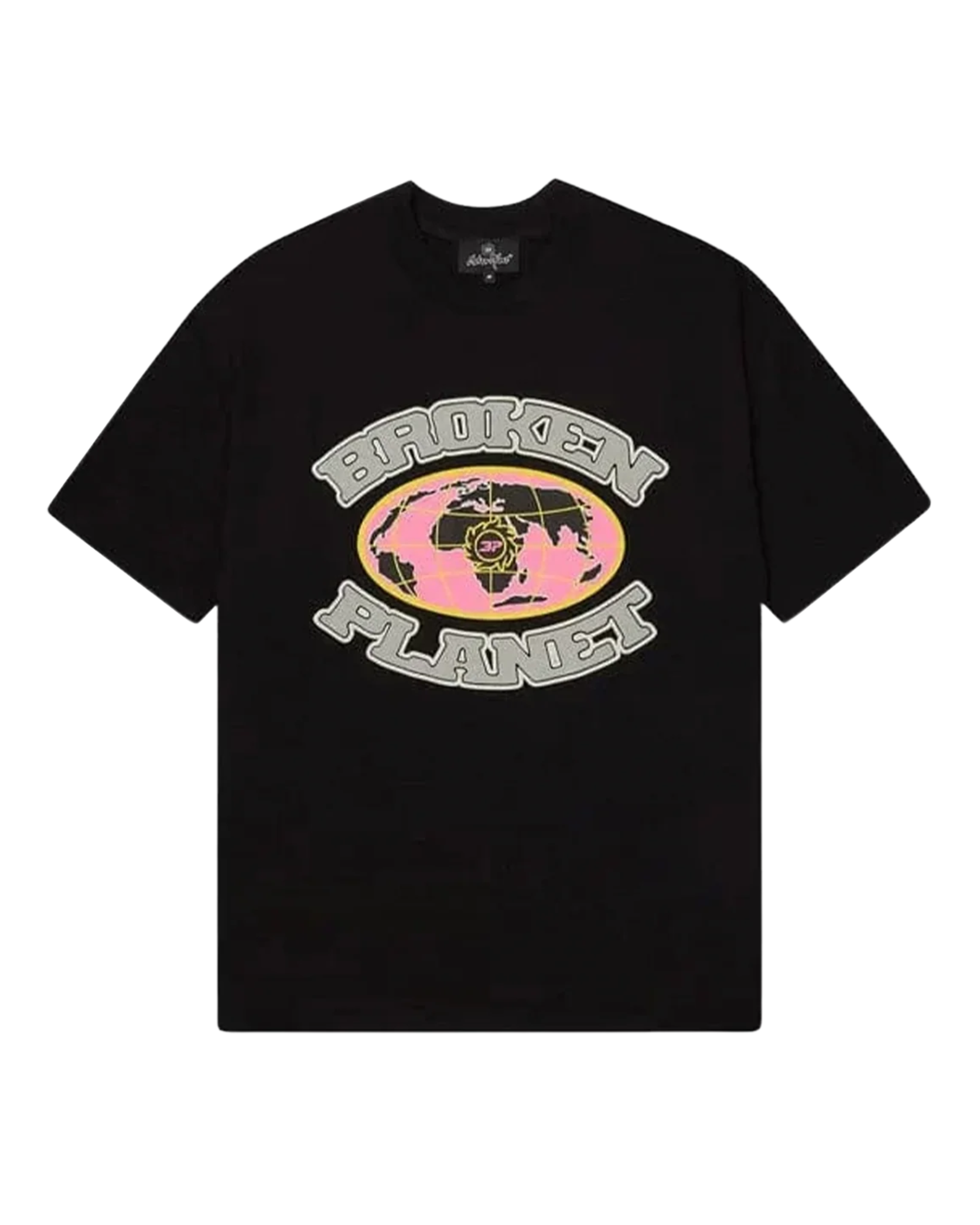 Broken Planet Grid T-Shirt - "Midnight Black"