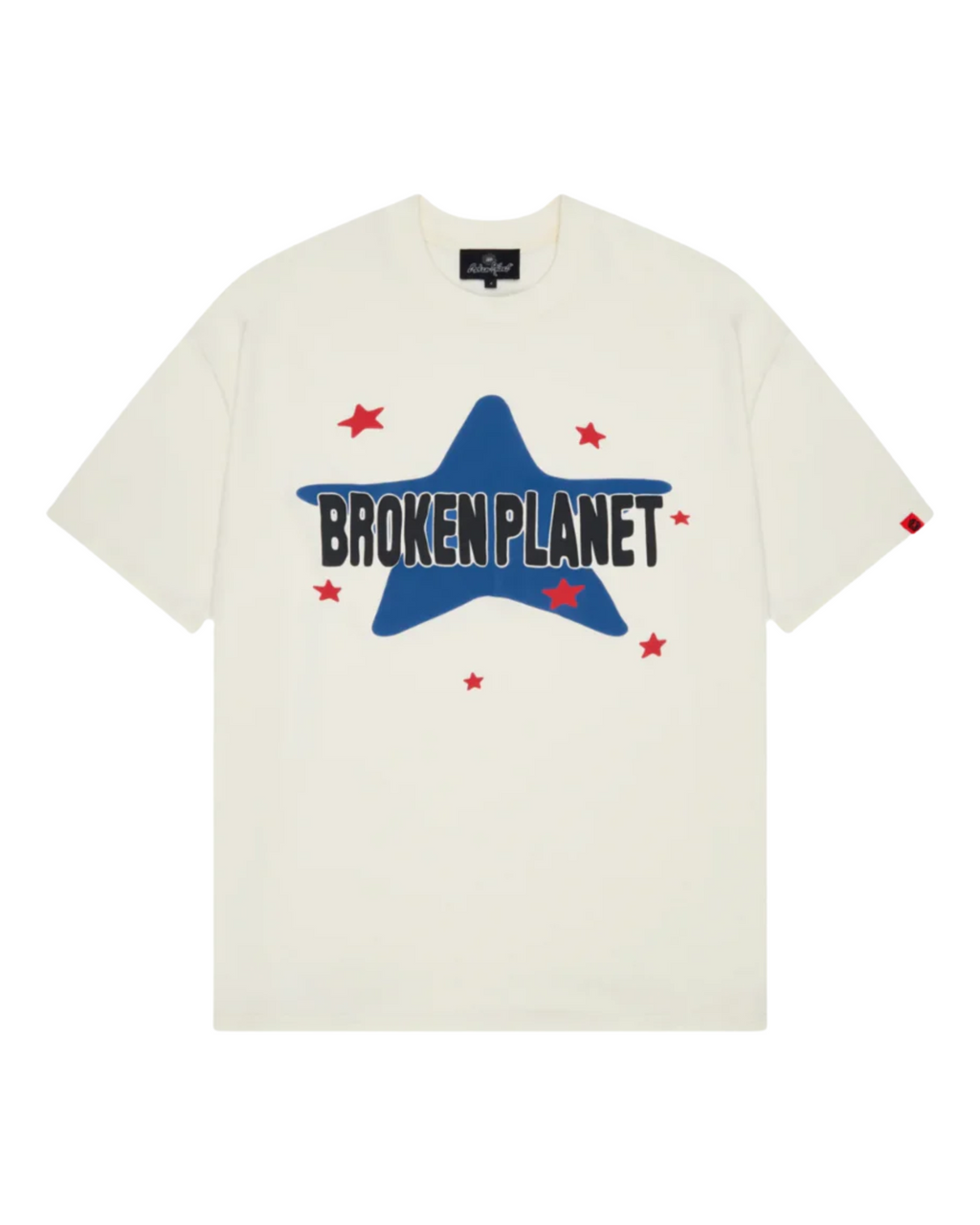 Broken Planet Star T-Shirt - "Vanilla White"