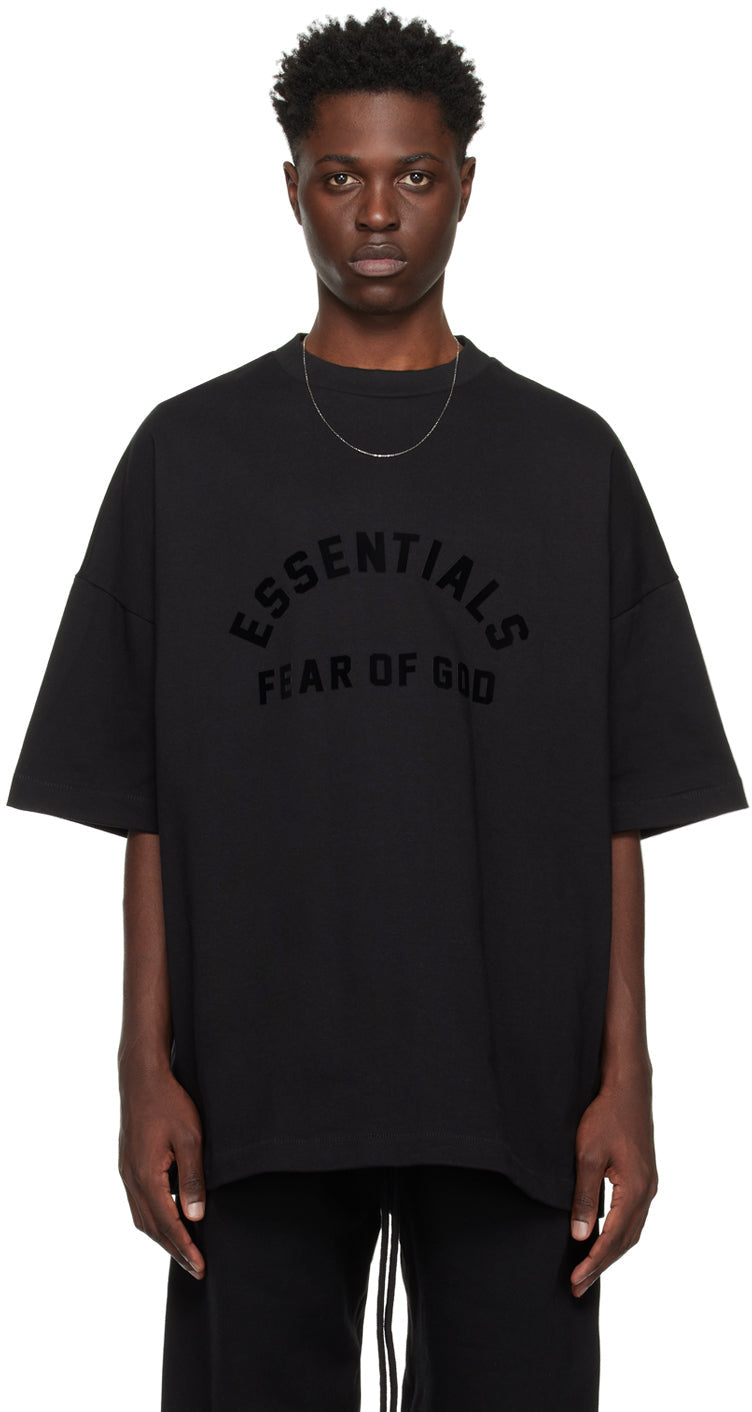 Fear of God Essentials T-shirt - "Jet Black"